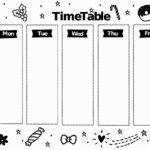 timetable, schedule, chart