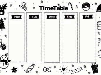 timetable, schedule, chart